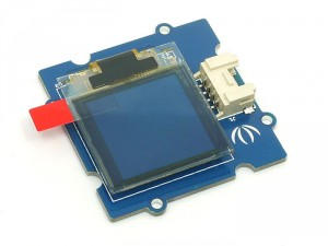 A small OLED screen to provide status messages that could just be plugged in into the I2C Grove connector